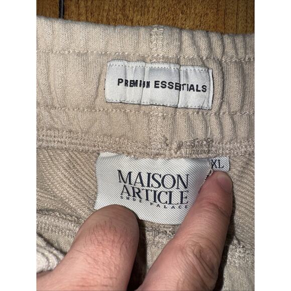 Mason Article Sweat Shorts Men’s Tan XL (34) Premium Essentials Athletic Lounge - Picture 4 of 4
